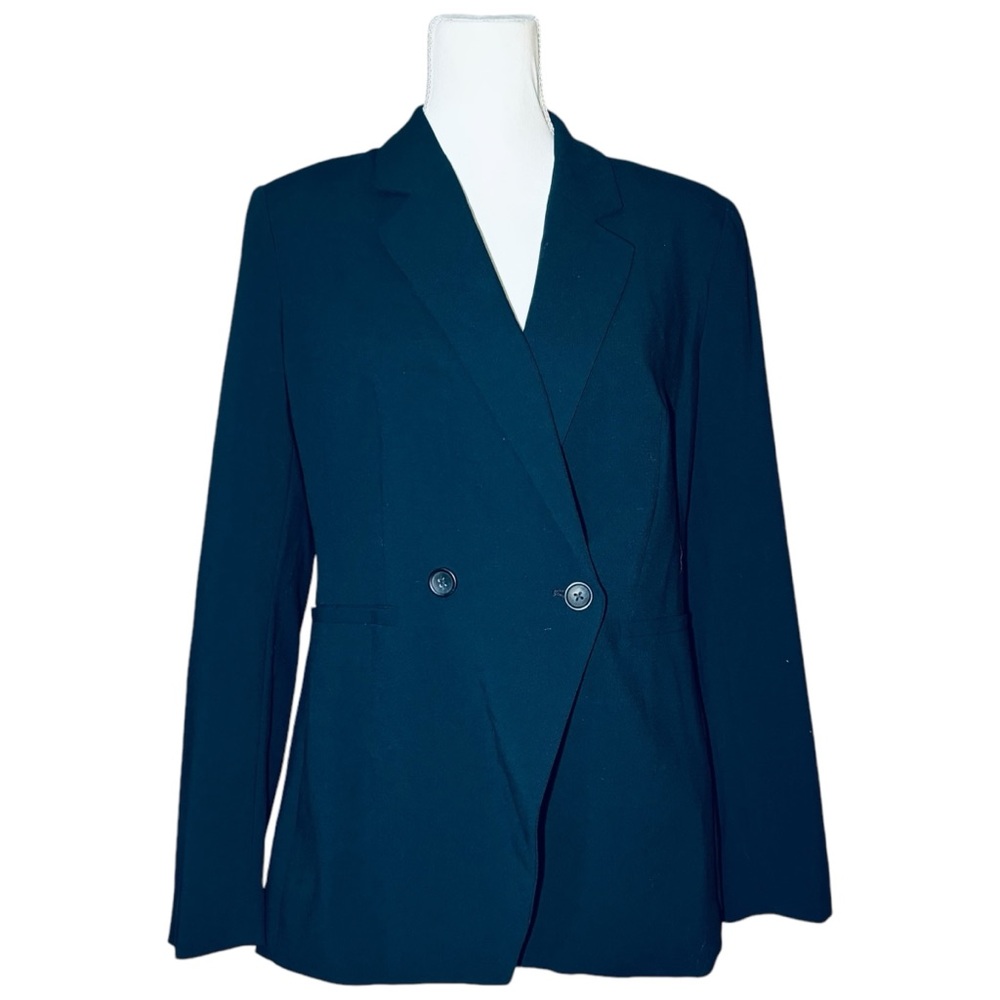 Banana Republic‎ Factory Women's Size 8PETITE True Navy Double Breasted Blazer